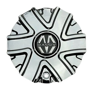 Massiv Chrome Wheel Center Cap CS584-1P - wheelcentercaps