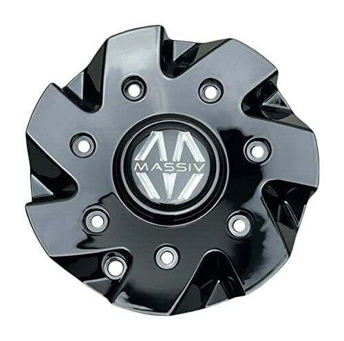 Massiv Gloss Black Wheel Center Cap CS508-1P replacement wheel center cap part CS508-1P