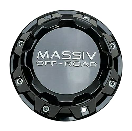 Massiv Off-Road Gloss Black Wheel Center Cap CBRD28-B1P CBRD28-1P - wheelcentercaps