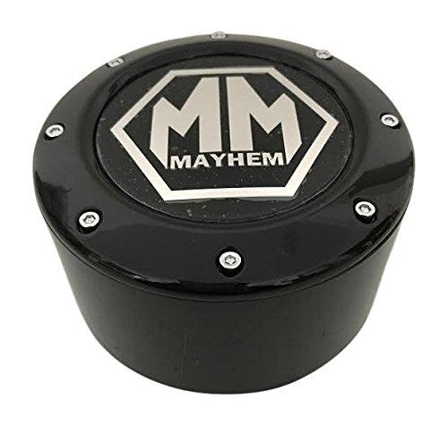 Mayhem Wheels 8 Lug C10805005B-L 81232090F-6 81232090F-5 C1080505B Gloss Black Center Cap replacement wheel center cap part C10805005B-L