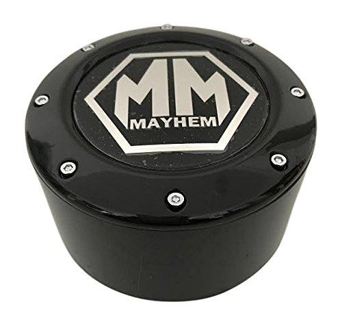 Mayhem Wheels 8 Lug C10805005B-L 81232090F-6 81232090F-5 C1080505B Gloss Black Center Cap - wheelcentercaps