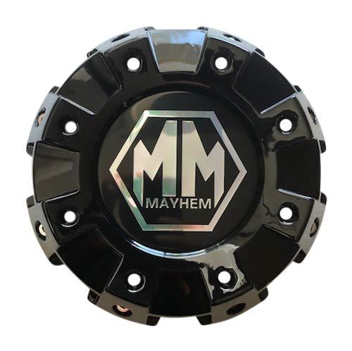 Mayhem Wheels 8101 Monstir Dually C108101B02-F 813120825F-1 Gloss Black Front Center Cap replacement wheel center cap part C108101B02-F