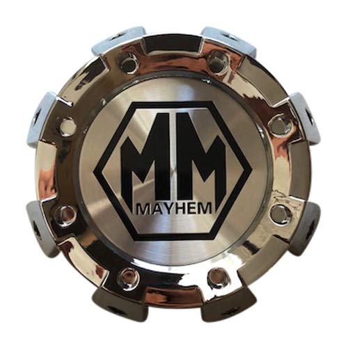 Mayhem Wheels 8101 Monstir Dually C108101C01-R 813220825F-4 Chrome Rear Center Cap replacement wheel center cap part C108101C01-R