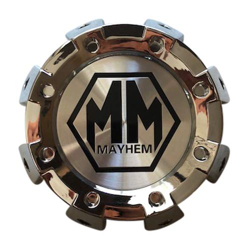 Mayhem Wheels 8101 Monstir Dually C108101C01-R 813220825F-4 Chrome Rear Center Cap - wheelcentercaps