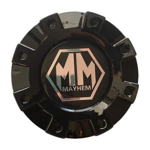 Mayhem Wheels Dually 8101 Monstir C108101B02-R 813220825 Gloss Black Rear Center Cap - wheelcentercaps