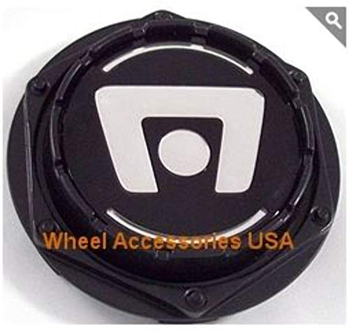 Motegi Wheels M603B Cap M-603 Gloss Black with White Lettering Center Cap replacement wheel center cap part M603B
