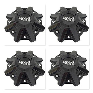 Moto Metal 4 Pack Wheels MO479L214GBO MO 497L214 Gloss Black Center Cap - wheelcentercaps