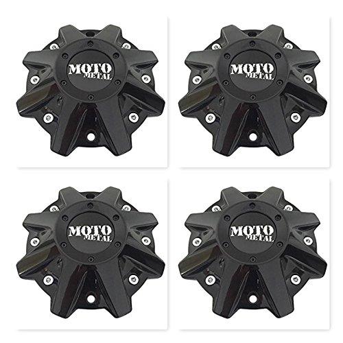 Moto Metal 4 Pack Wheels MO479L214GBO MO 497L214 Gloss Black Center Cap - wheelcentercaps