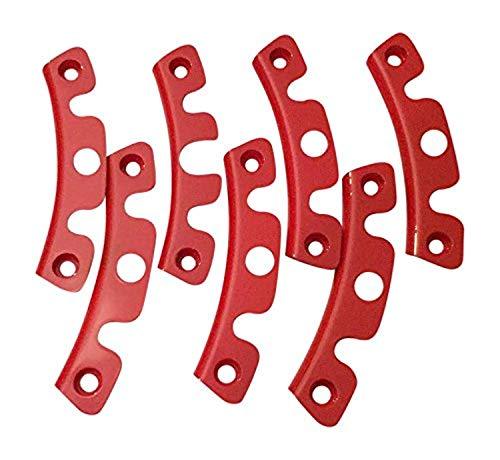 Moto Metal MO961 CBM389-1890-FT1 (6) 18 Inch Wheel Red Inserts 389K18R replacement center cap logo / insert part MO961