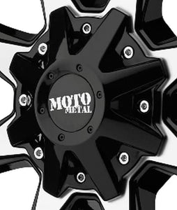 Moto Metal MO970 Satin Black Snap in 16x7 Center Cap MO479K95-SB - Wheel Center Caps