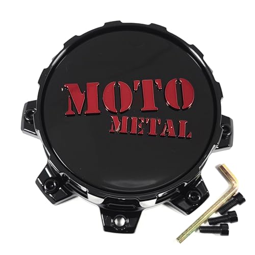 Moto Metal MOTO CAP BOLT-ON (GB/RD/GB) - 8 LUG - T805L170-8-H53-S2 - Wheel Center Caps