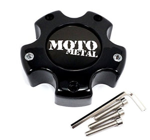 Moto Metal MOTO CAP G-BLK 5X4.5/4.75/5 - NEW LOGO - 845L121S1 - Wheel Center Caps