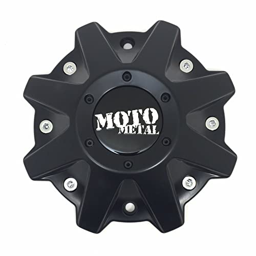 Moto Metal Wheels MO970 MO201 479L214 Satin Black Center Cap 5 6 and 8 Lug MO479L214SBO replacement wheel center cap part MO970
