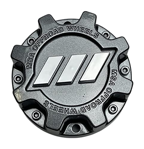 MSA Offroad Wheels BC-889 MSA-BAR-Cap-B Satin Black Center Cap Fits M27 Rage and M28 Ambush replacement wheel center cap part BC-889