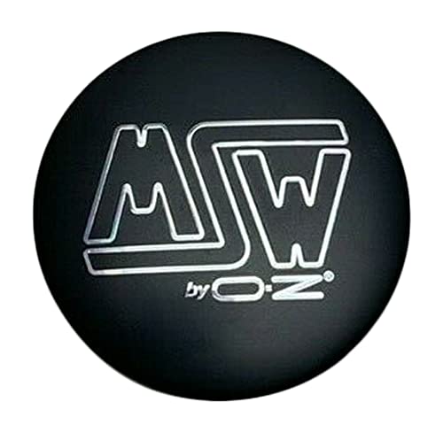 MSW by OZ Matte Black Outline Logo Snap in Wheel Center Cap XC60AR replacement wheel center cap part XC60AR