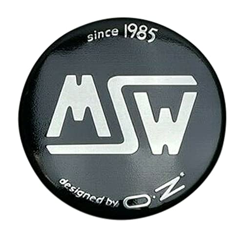 MSW by OZ Since 1985 Gloss Black Snap in Wheel Center Cap XC453SM replacement wheel center cap part XC453SM