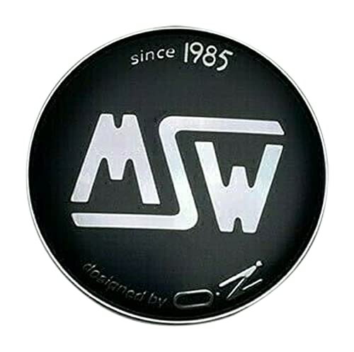 MSW by OZ Since 1985 Matte Black Snap in Wheel Center Cap XC512BW-1 replacement wheel center cap part XC512BW-1