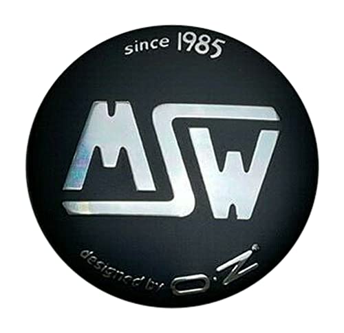 MSW by OZ Since 1985 Matte Black Snap in Wheel Center Cap (XC565BW) replacement wheel center cap part XC565BW