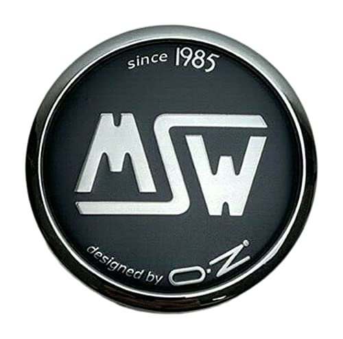 MSW by OZ Since 1985 Matte Black Snap in Wheel Center Cap XC566VW replacement wheel center cap part XC566VW