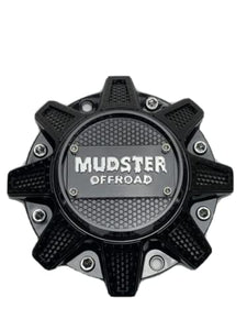 Mudster Offroad Gloss Black Wheel Center Cap C-750-1 - Wheel Center Caps