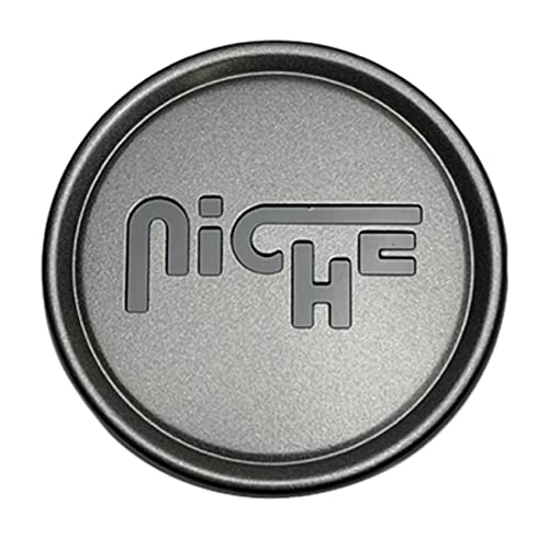 Niche Wheels 1003-22CL Charcoal with Black Logo Center Cap replacement wheel center cap part 1003-22CL