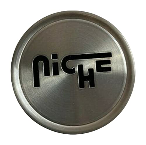 Niche Wheels 1003-22LTLB Tint with Black Logo Wheel Center Cap replacement wheel center cap part 1003-22LTLB