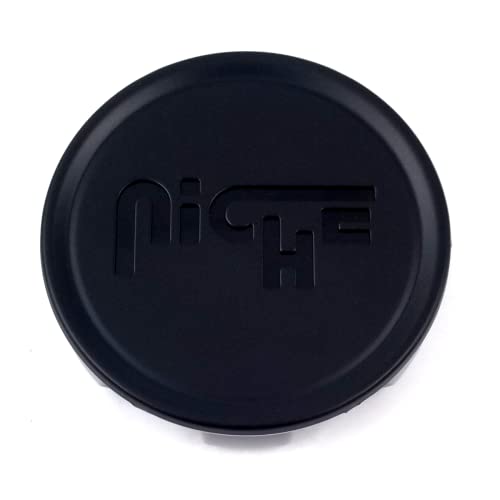 Niche Wheels 1003-22MBL Flat Black 2.70 Inch Snap in M117 M168 Wheel Center Cap replacement wheel center cap part 1003-22MBL