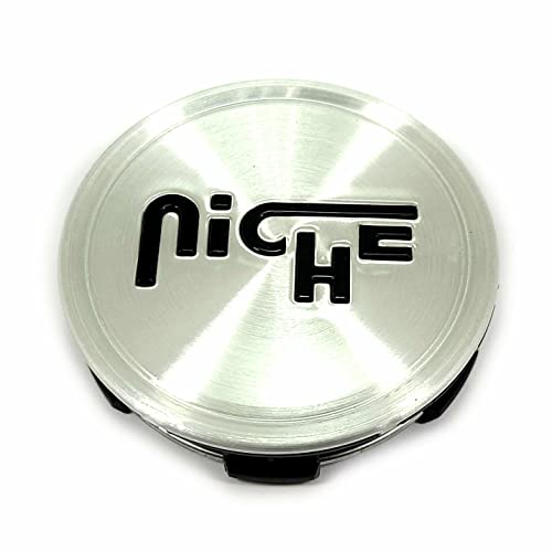 Niche Wheels 1003-24GRBL Silver Center Cap for 5 or 6 Lug M169 Turin replacement wheel center cap part 1003-24GRBL