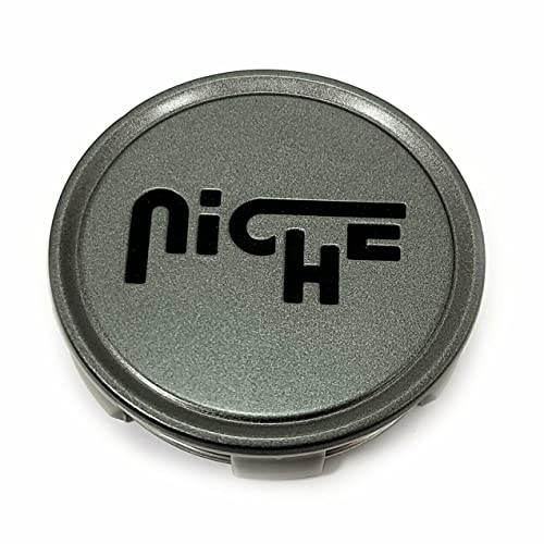 Niche Wheels 1003-24LVB 1003-24 Gloss Graphite Wheel Center Caps replacement wheel center cap part 1003-24LVB