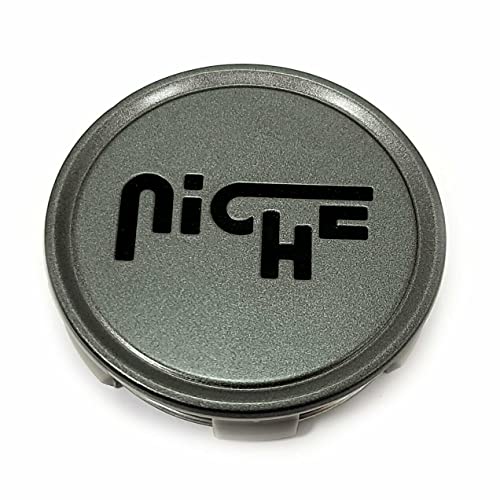 Niche Wheels 1003-24LVB 1003-24 Gloss Graphite Wheel Center Caps - Wheel Center Caps