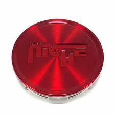Niche Wheels 1003-24QL Red Center Caps 2.95 Inch 5 and 6 Lug M168 Verona M169 Turin Turin M169 replacement wheel center cap part 1003-24QL