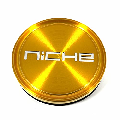 Niche Wheels 1005-12CGLM Candy Gold Center Cap with Milled Logo replacement wheel center cap part 1005-12CGLM