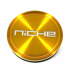 Niche Wheels 1005-12CGLM Candy Gold Center Cap with Milled Logo - Wheel Center Caps