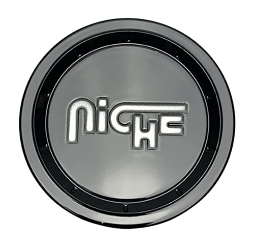 Niche Wheels 1005-24-05GBS Gloss Black with Silver Logo Center Cap ...