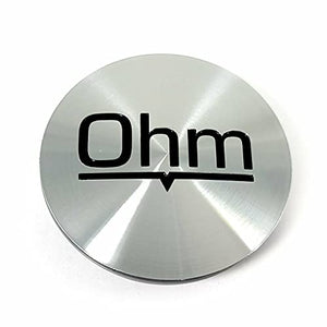 Ohm Wheels Brushed Silver PSC037 PSC037OHMFRW1 Wheel Center Cap for 5 Lug Lightning Proton AMP - Wheel Center Caps