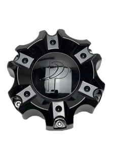 Phino PW158 Gloss Black Wheel Center Cap CBDW6-B1P SJ903-26 - Wheel Center Caps