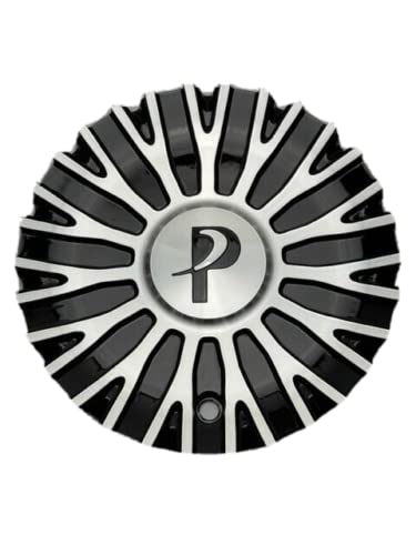 Phino PW16 Black and Machined Wheel Center Cap CSPW16-1A replacement wheel center cap part PW16
