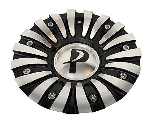Phino Wheels CSPW118-1A-AL Black and Machined Center Cap replacement wheel center cap part CSPW118-1A-AL