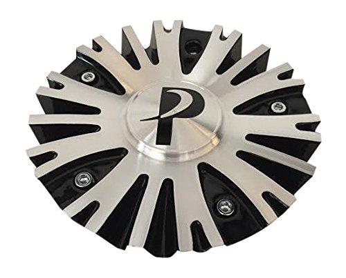 Phino Wheels PW10 CSPW10-1A Black and Machined Center Cap replacement wheel center cap part PW10