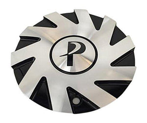 Phino Wheels PW138 Black and Machined Center Cap