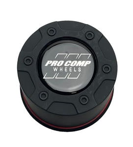 Pro Comp Flat Black Push Thru Wheel Center Cap 8327042 8327041 S602-15 Resin Logo - Wheel Center Caps