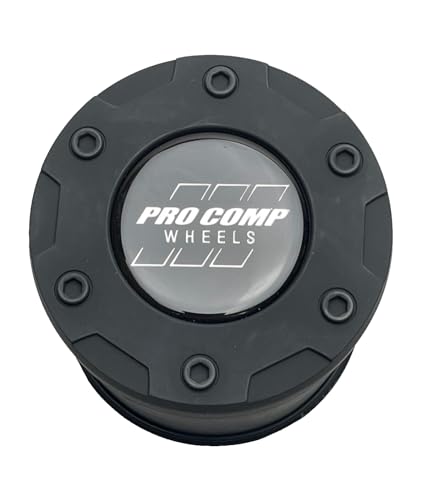 Pro Comp Flat Black Push Thru Wheel Center Cap 8515242 8515042-2 S1912-16 Resin Logo replacement wheel center cap part 8515242