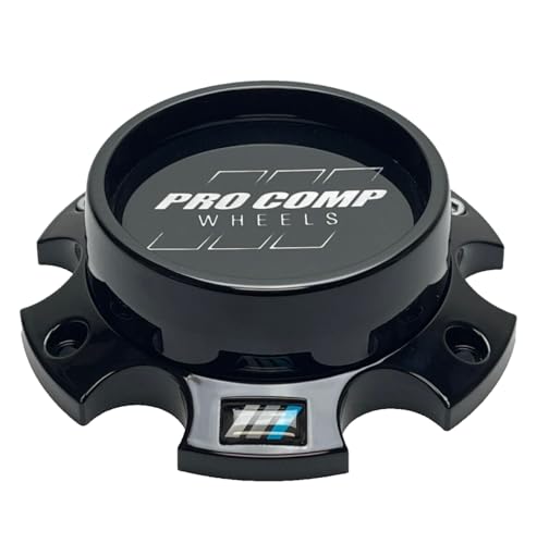 Pro Comp Gloss Black Wheel Center Cap with Screws 817665502 CAP5382-6135-B replacement wheel center cap part 817665502