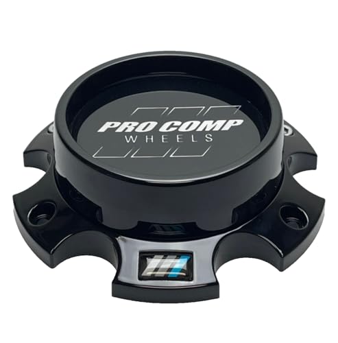 Pro Comp Gloss Black Wheel Center Cap with Screws 817665502 CAP5382-6135-B - Wheel Center Caps
