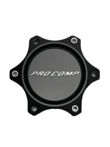 Pro Comp Matte Black Wheel Center Cap with Spacer 34-6HS-CAP - Wheel Center Caps