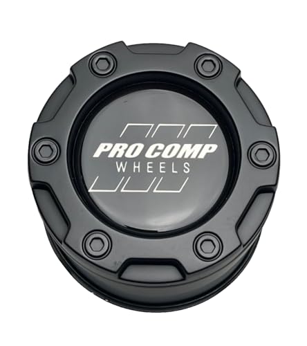 Pro Comp Satin Black Push Thru Wheel Center Cap 502942502-CAP JF023-2 S1307-12 - Wheel Center Caps