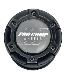 Pro Comp Satin Black Push Thru Wheel Center Cap 504442502 JF023-2 FTI-4-CAP LG1509-15 - Wheel Center Caps