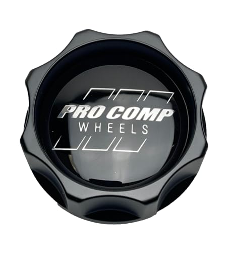 Pro Comp Satin Black Snap in Wheel Center Cap 504055602 504055602-CAP-2 Cap S210K88 S1608-09 Resin Logo replacement wheel center cap part 504055602
