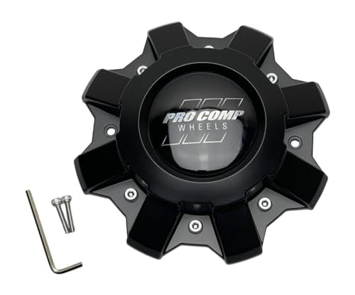 Pro Comp Satin Black Wheel Center Cap with Screws 517256802 CAP5365 CAP5365-U4B - Wheel Center Caps