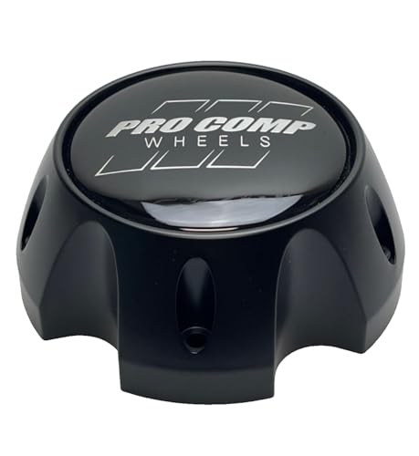 Pro Comp Satin Black Wheel Center Cap with Screws 518351502 CAP5366-5127-U4B CAP5366-5127 Resin Logo - Wheel Center Caps